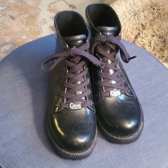 Circus By Sam Edelman Women's Shoes Sam Edelman Circus Kascade Blue Rain Boots - Picture 2 of 8